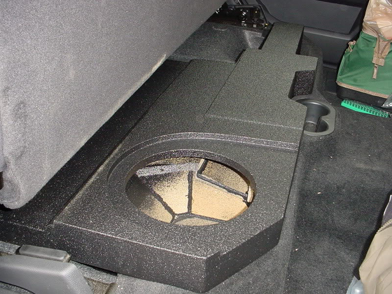 Load image into Gallery viewer, 2009 up Dodge Quad Cab Single 10&quot; ported Sub Box Carpeted
