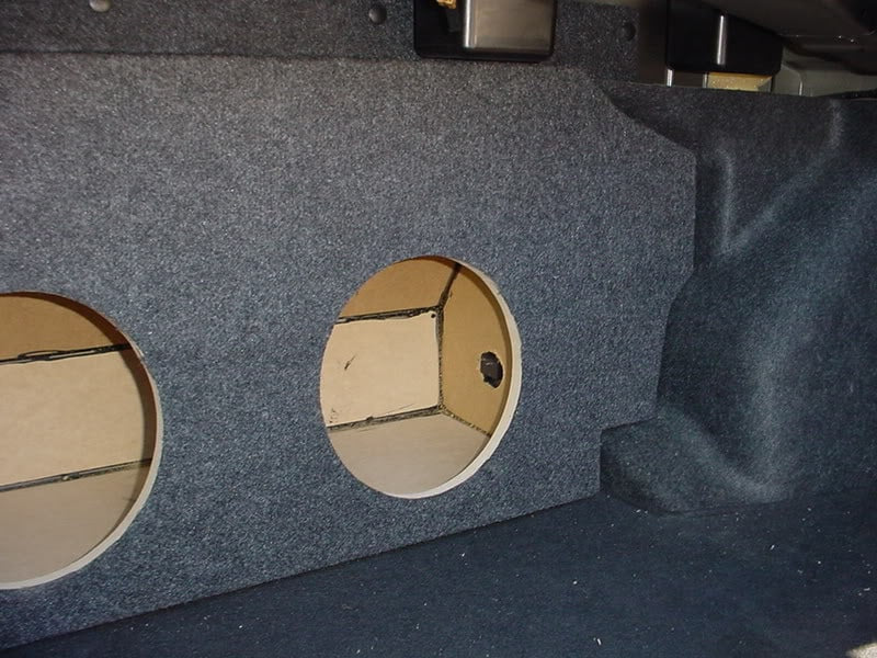 Load image into Gallery viewer, 2003-2006   2X12&quot;- Infiniti G35 Sedan Custom Carpeted Sub Box
