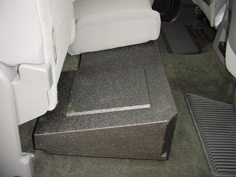 Load image into Gallery viewer, 2014 and up Chevy Standard Crew Cab Subwoofer Box Sub Box 2x10 Poly
