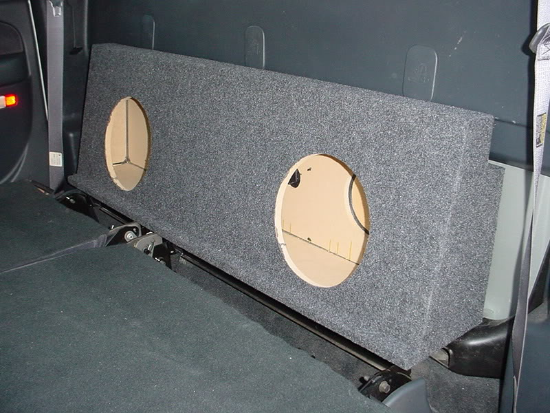 Load image into Gallery viewer, 2001-2007 Chevy Crew Cab HD Behind the Seat Sub Box 2x12&quot; Carpeted
