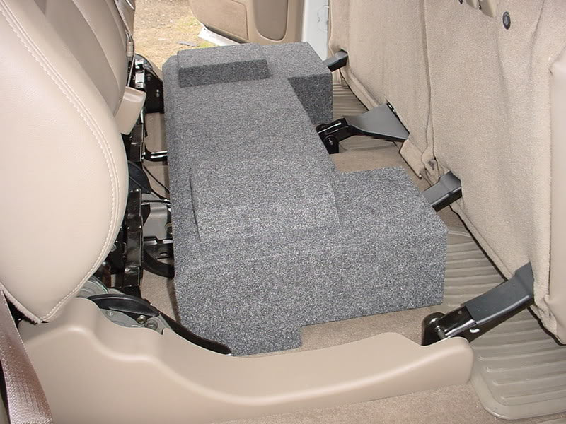 Load image into Gallery viewer, 2001-2007 Chevy Crew Cab HD Downfire Sub Box 2X10 Carpeted
