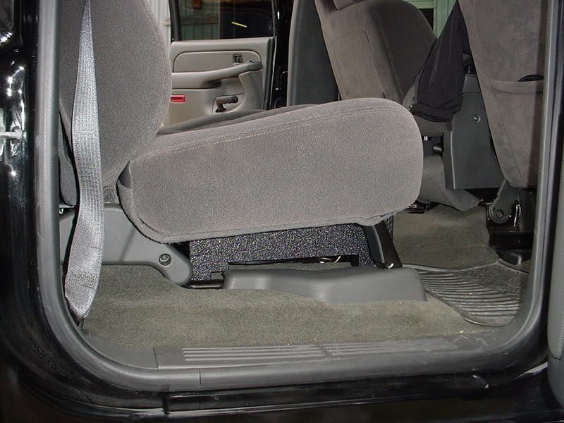 Load image into Gallery viewer, 2001-2007 Chevy Crew Cab Non-HD 2X 10&quot; Down Fire Sub Box Carpeted
