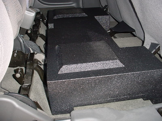 2001-2007 Chevy Crew Cab Non-HD 2X 10" Down Fire Sub Box Carpeted