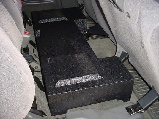 2001-2007 Chevy Crew Cab Non-HD 2X 10" Down Fire Sub Box Carpeted