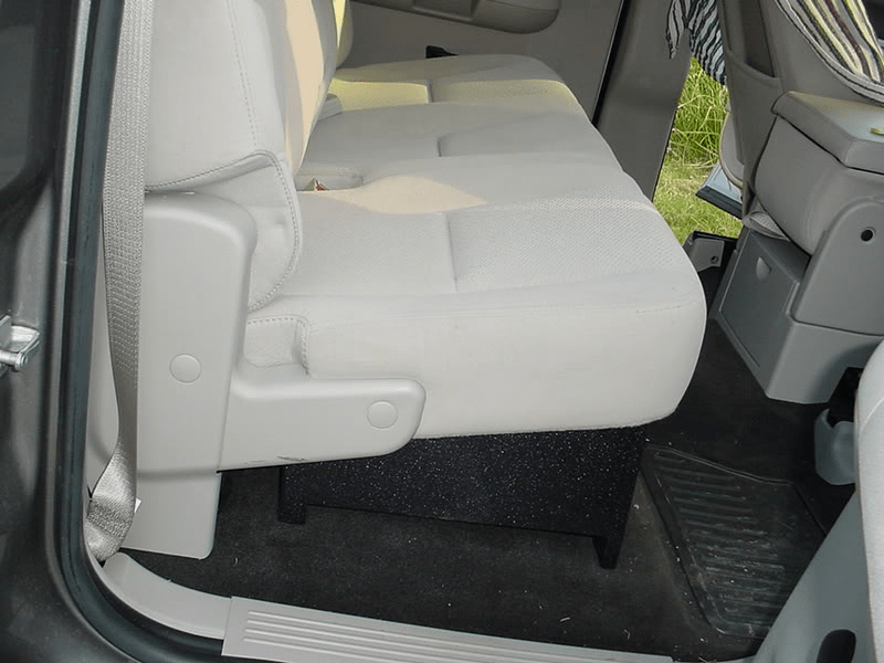 Load image into Gallery viewer, 2008-2013 Chevy Crew cab Ported Carpeted Subwoofer Box 2X10
