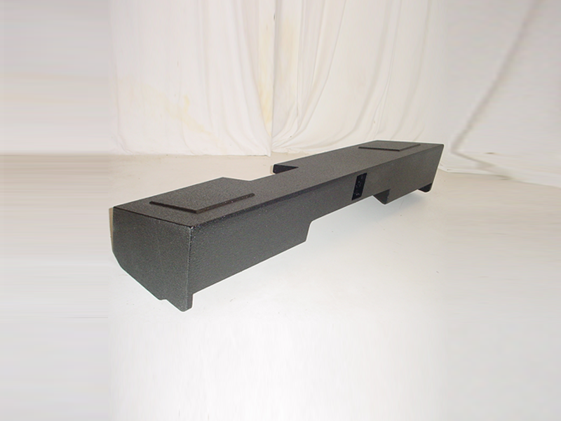 Load image into Gallery viewer, 2014 and Up Chevy Double Cab Ported  Sub Box 2X10&quot; Poly
