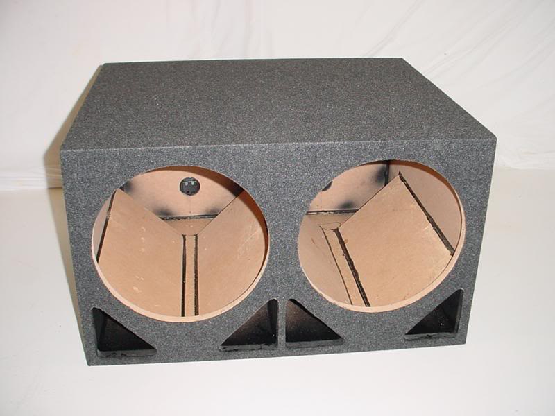 Load image into Gallery viewer, 2 15&#39;&#39; Double Ported Subwoofer Box Carpeted Sub box
