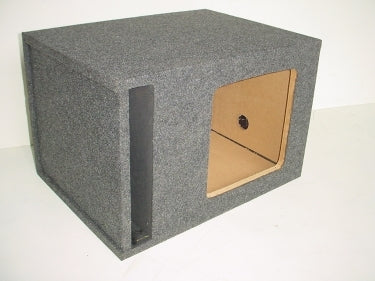 1x12'' Square Hole Slot Ported Carpeted Sub Box