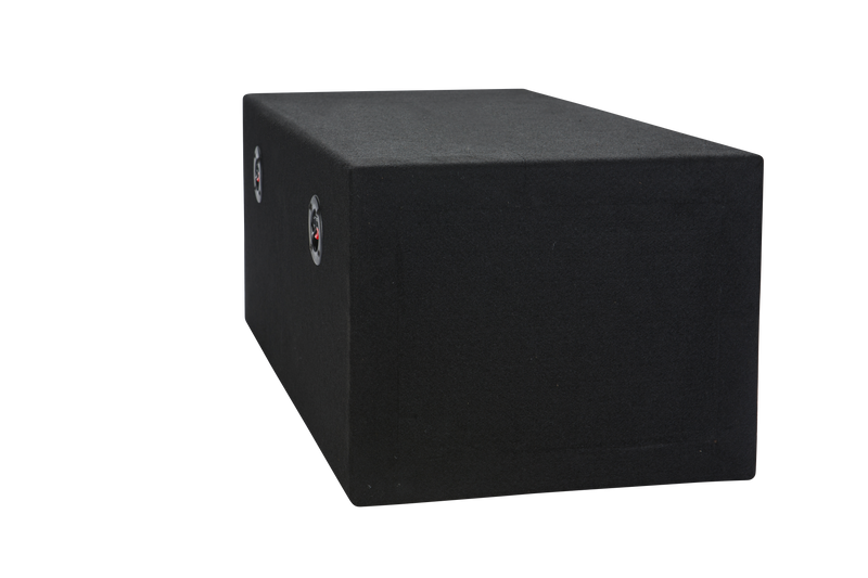 Load image into Gallery viewer, 2x12 Carpeted Compact Slot Ported Sub Box
