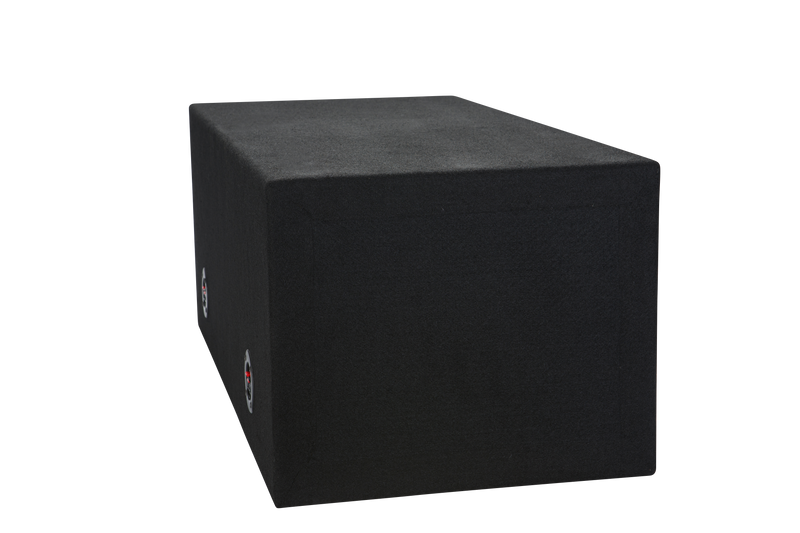 Load image into Gallery viewer, 2 x 12&quot; Carpeted Slot Ported Sub Box
