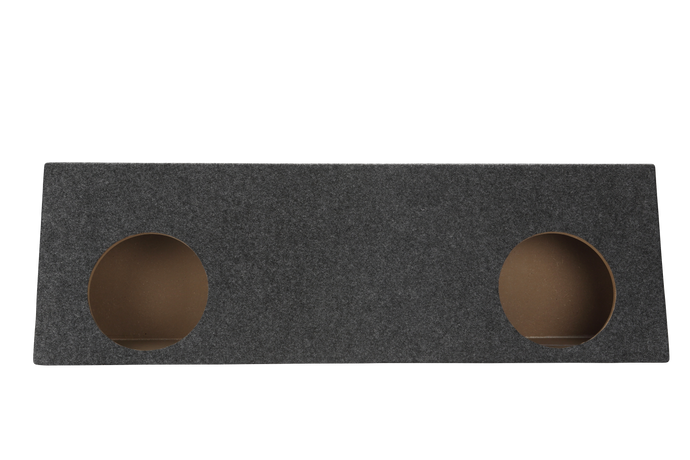 2-12'' Slot Ported Behind The Single Cab Truck Seat Carpeted Sub box