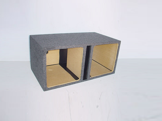 2X15'' Square Hole Slot Ported Sub Box Carpeted