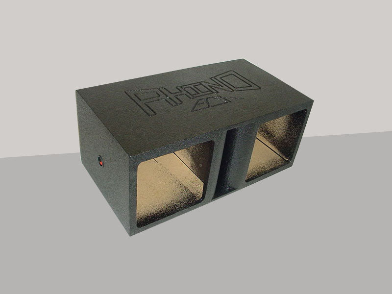 Load image into Gallery viewer, Horn Ported Square Hole Dual 15&#39;&#39; Sub woofer Box Poly
