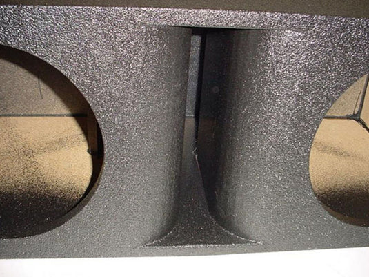 2-10'' Slot Ported Behind The Single Cab  Truck Seat Poly Sub box